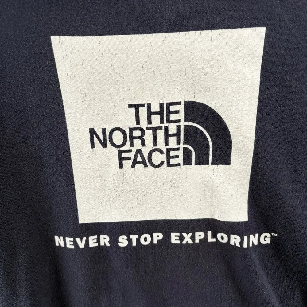 The North Face Men’s Logo Pullover Hoodie Navy Blue Size S